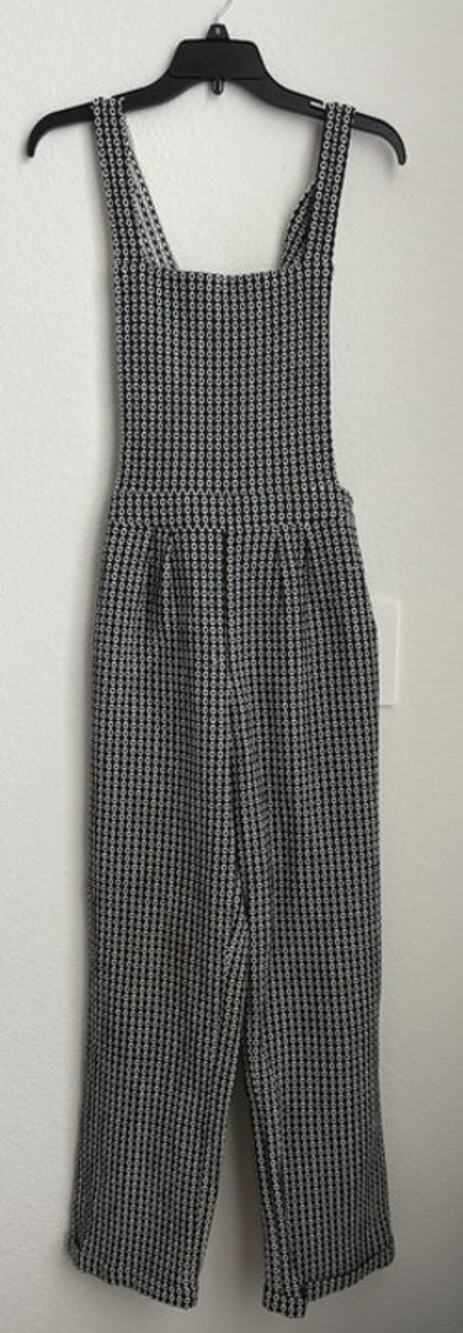 Anthropologie Clean Worn Kept Green Dot Overall Jumpsuit Size 6